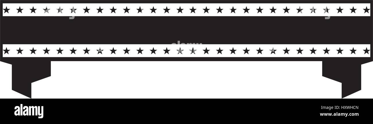 american frame with ribbon and star vector illustration design Stock ...