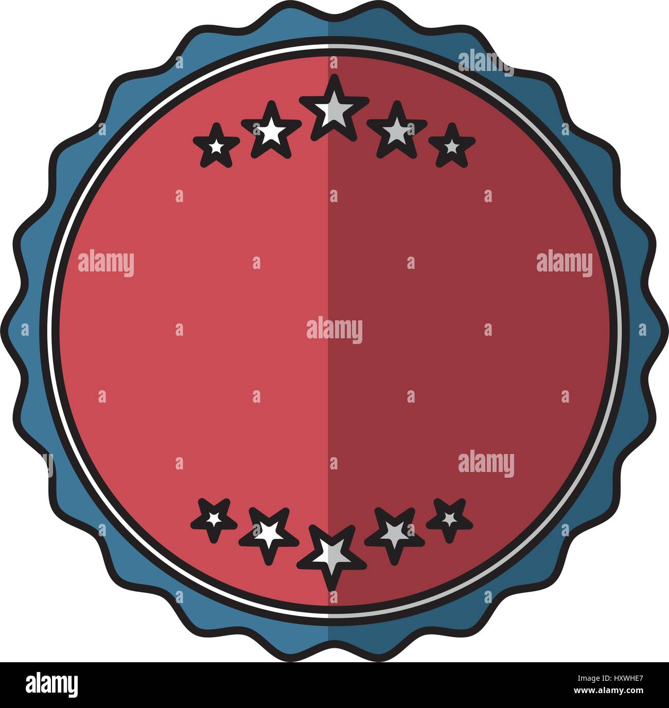 frame seal isolated icon vector illustration design Stock Vector Image ...