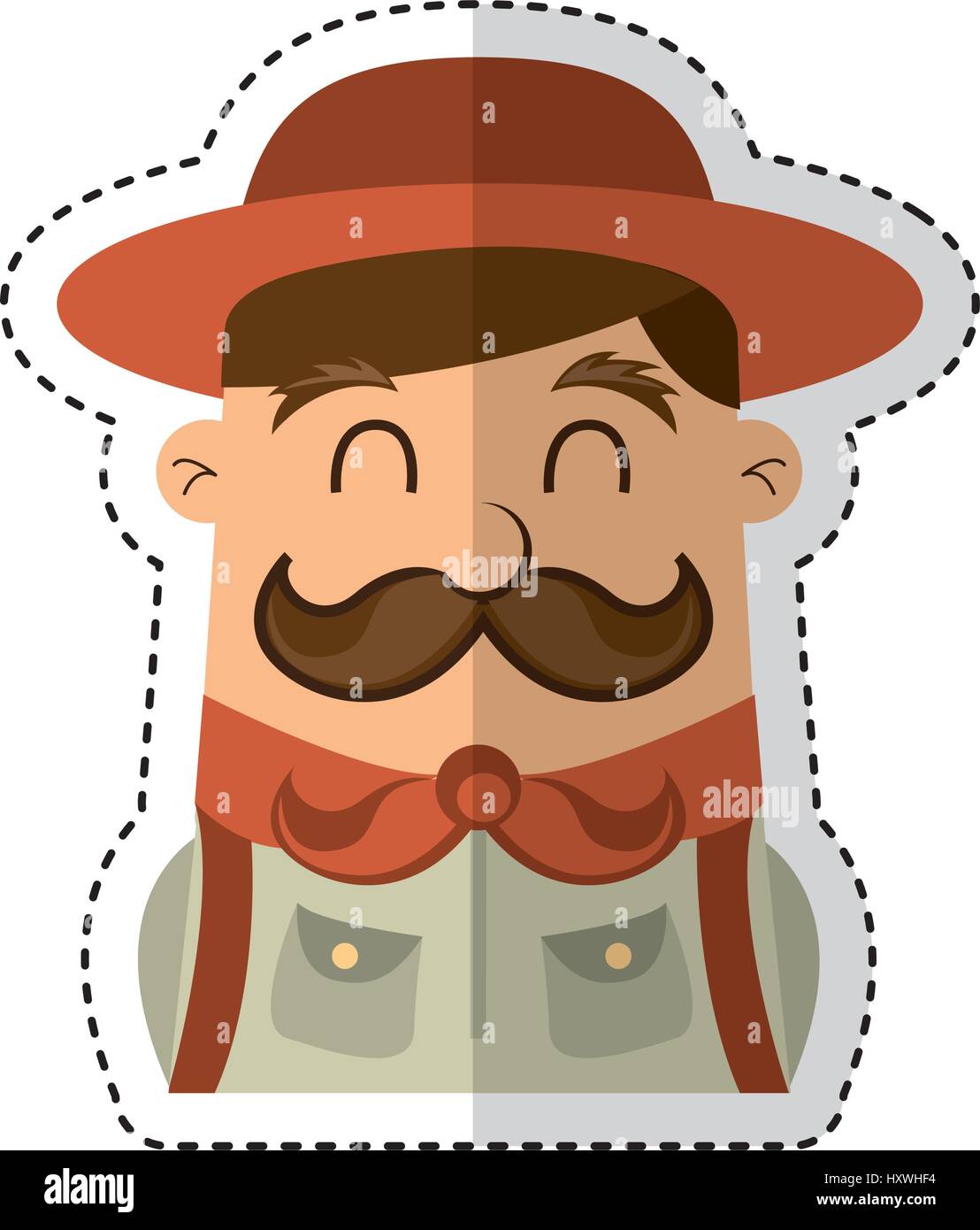 boy scout character icon vector illustration design Stock Vector Image ...