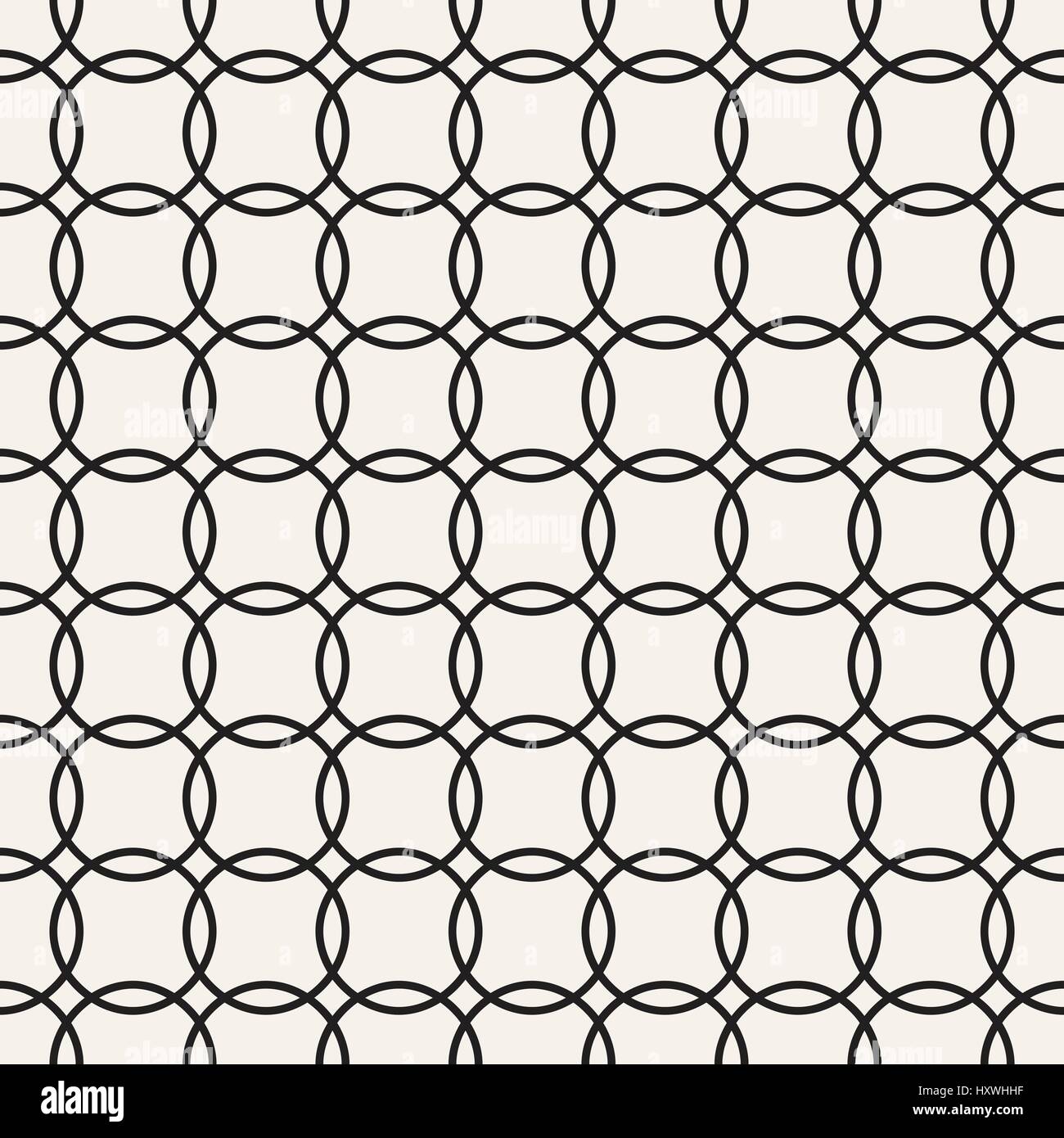 Vector Seamless Pattern. Abstract Geometric Background Design. Stylish Lattice Texture  Stock Vector