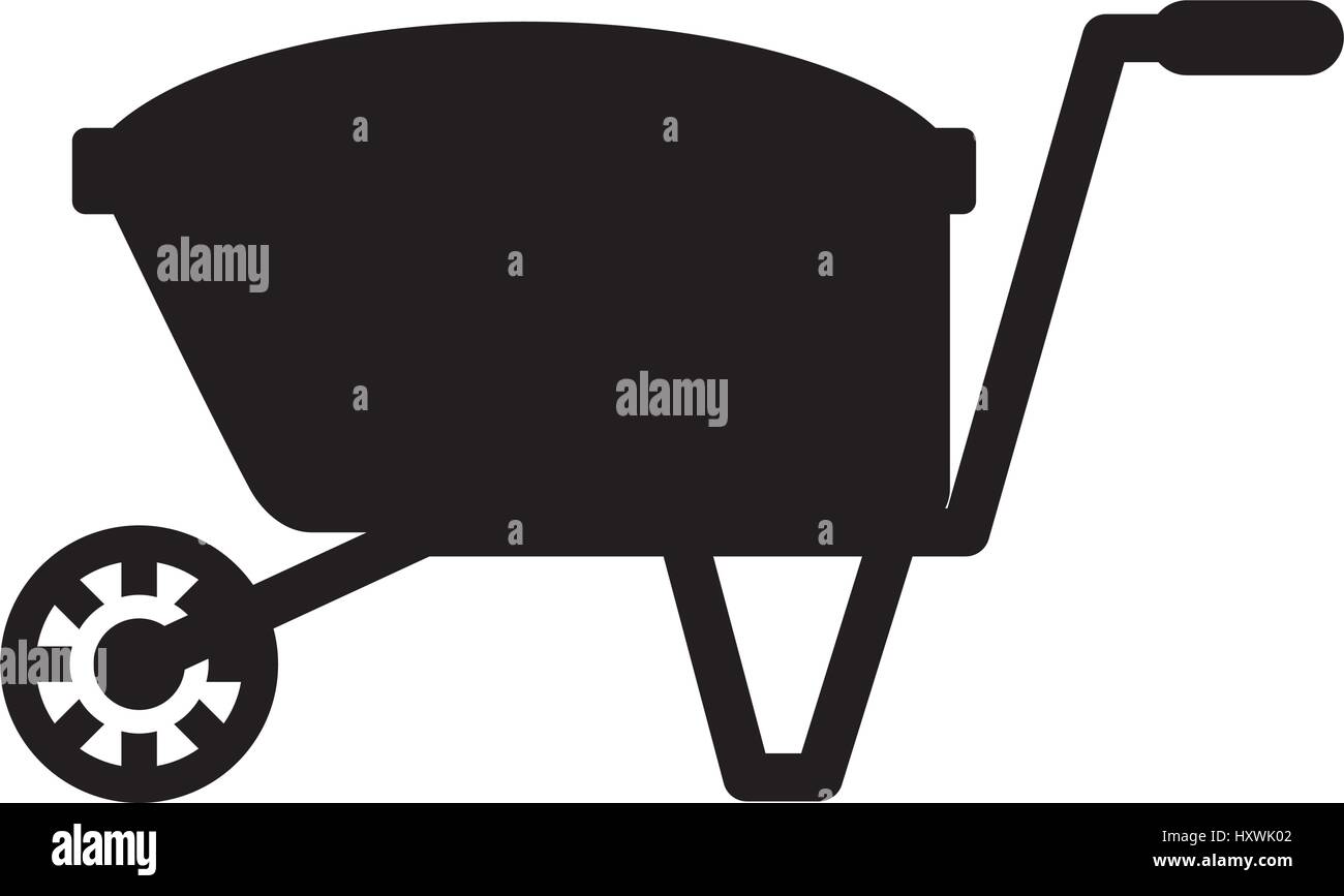 garden wheelbarrow isolated icon vector illustration design Stock ...