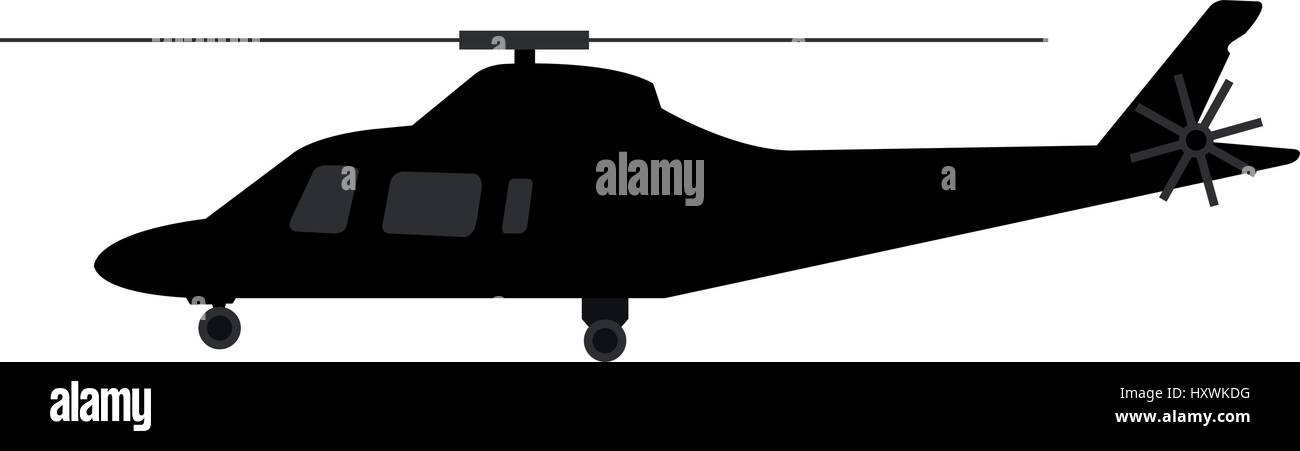 Helicopter icon illustrated on a white background in vector Stock ...