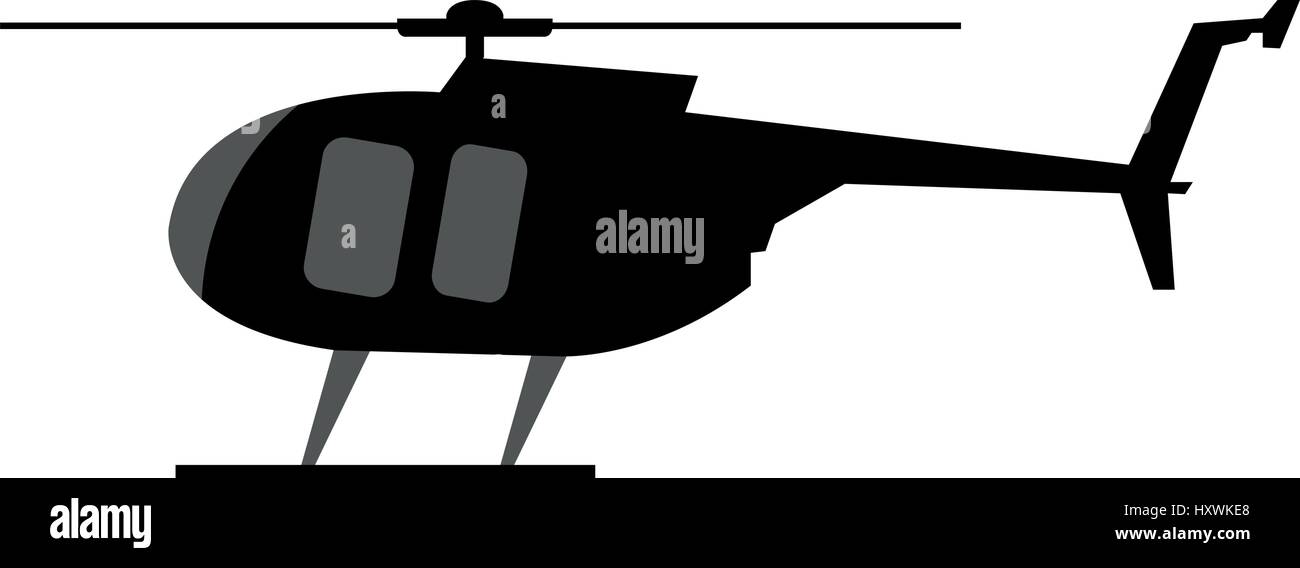 Helicopter icon illustrated on a white background in vector Stock ...