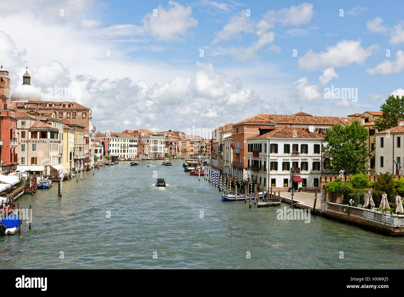 Canal Grande, Ponte degli Scalzi, Venice, Veneto, Italy Stock Photo