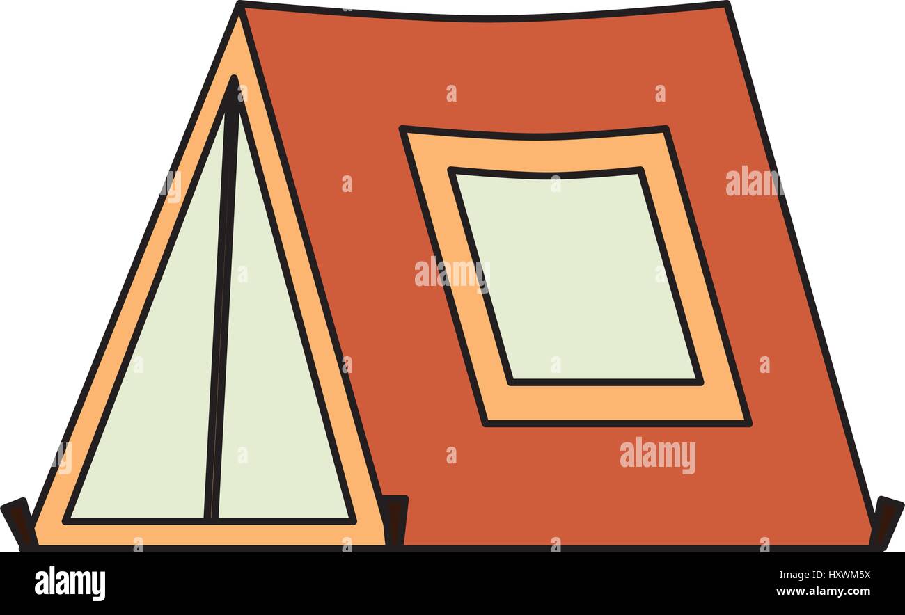 tent camping isolated icon vector illustration design Stock Vector ...