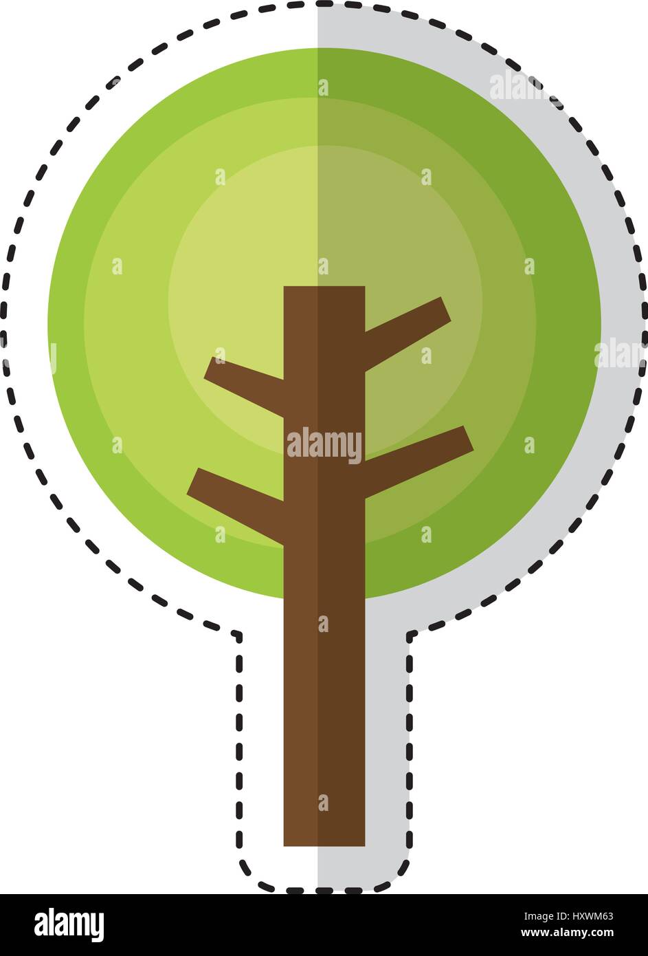 tree plant isolated icon vector illustration design Stock Vector Image ...