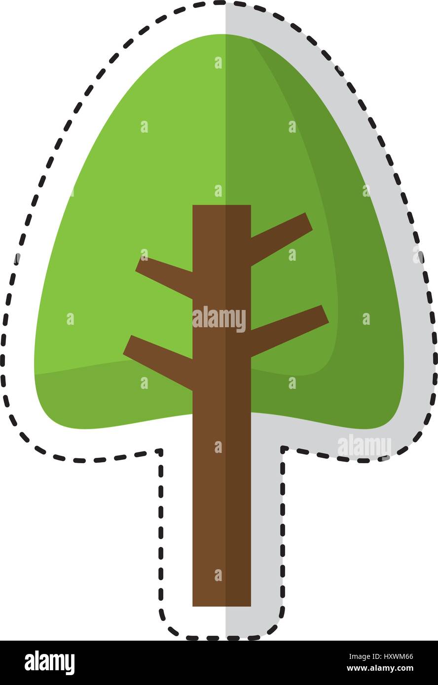 tree plant isolated icon vector illustration design Stock Vector Image ...