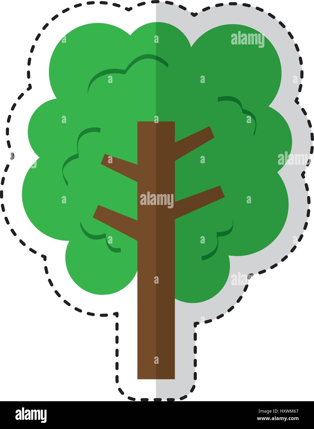 tree plant isolated icon vector illustration design Stock Vector Image ...