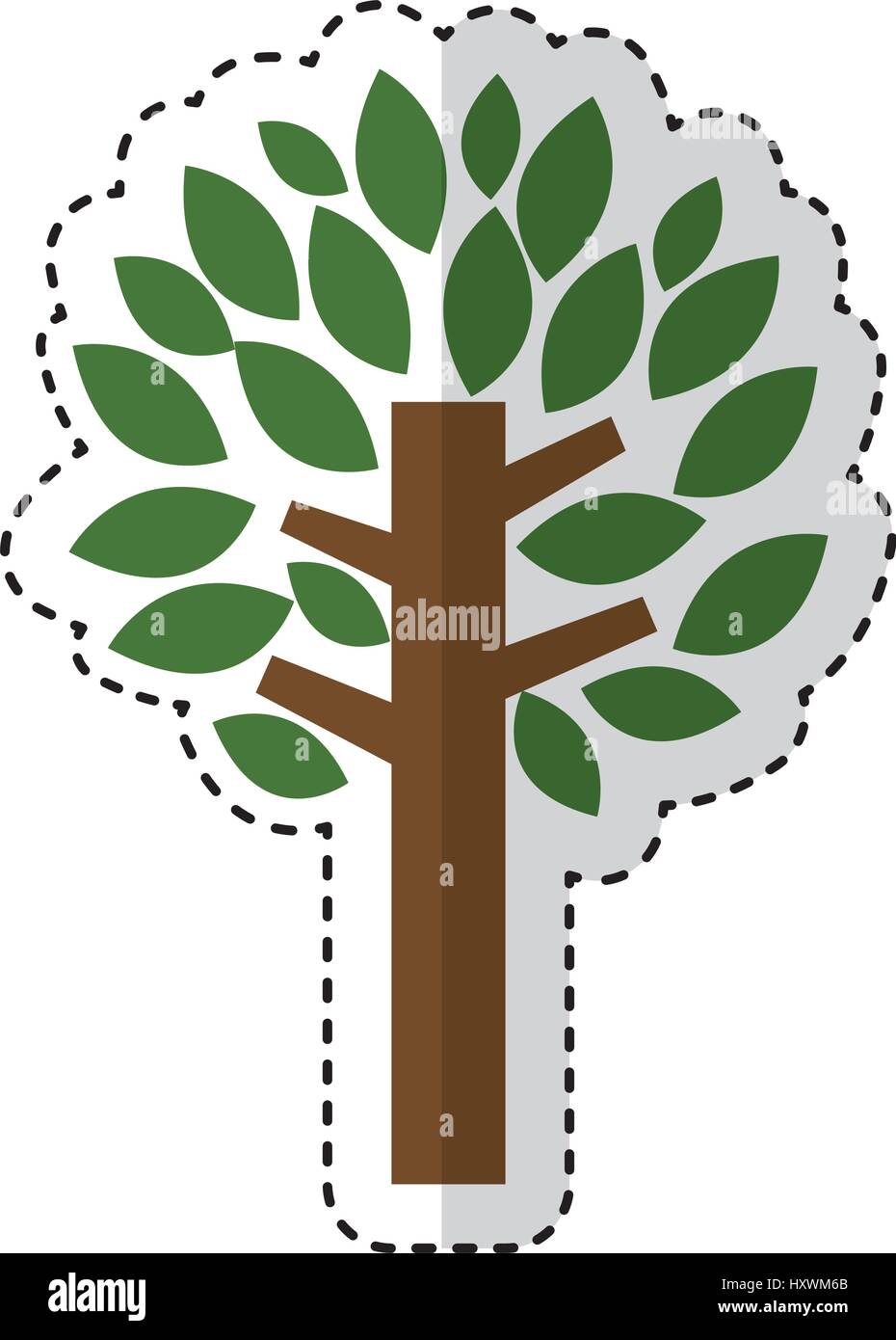 tree plant isolated icon vector illustration design Stock Vector Image ...