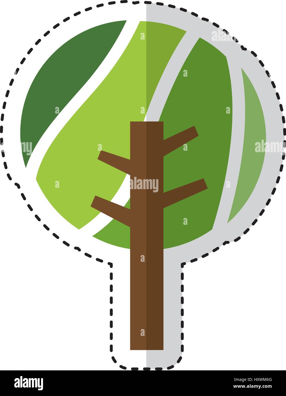 tree plant isolated icon vector illustration design Stock Vector Image ...