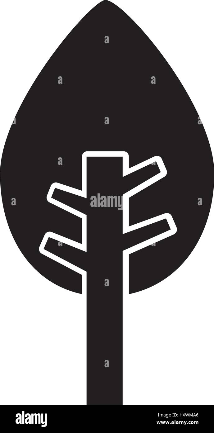 tree plant isolated icon vector illustration design Stock Vector Image ...