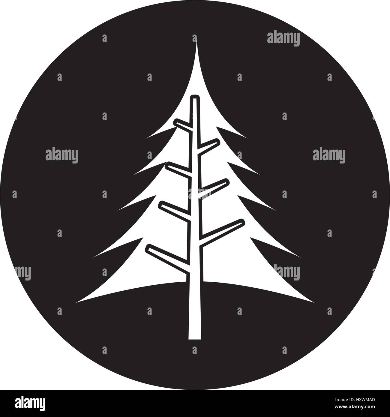 tree plant pine isolated icon vector illustration design Stock Vector ...