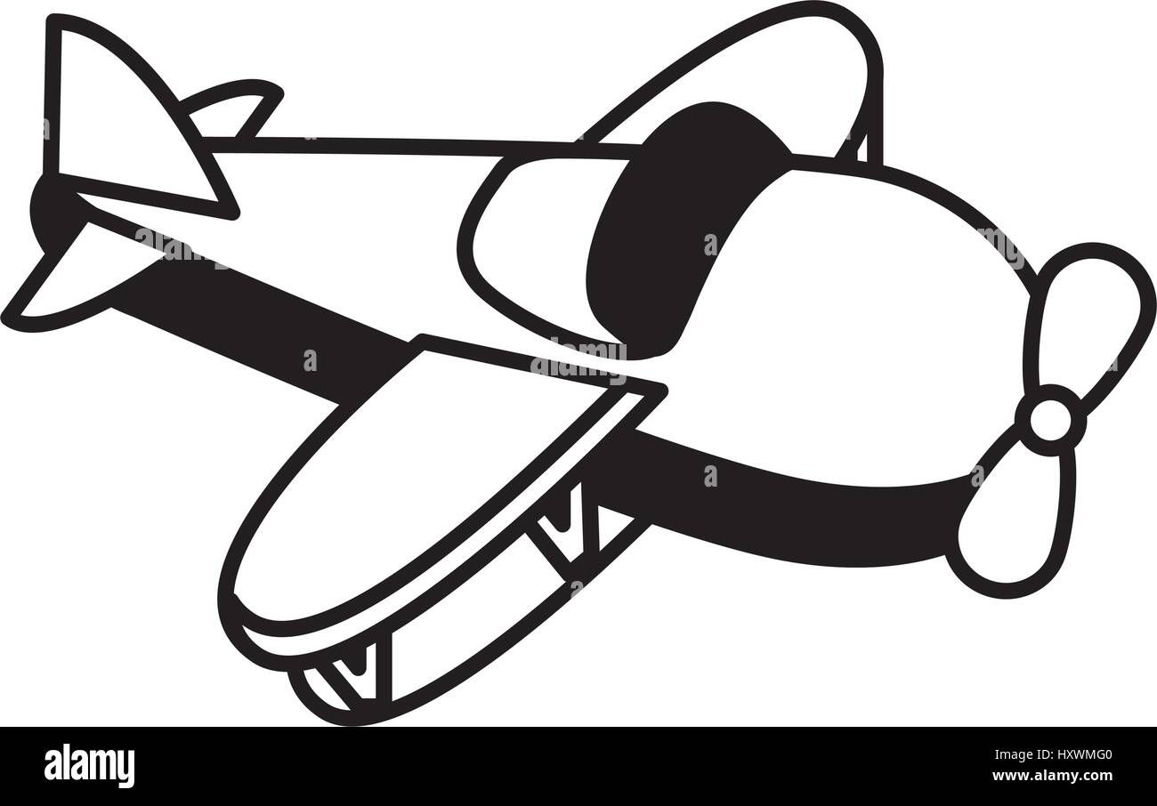 airplane flying isolated icon vector illustration design Stock Vector ...