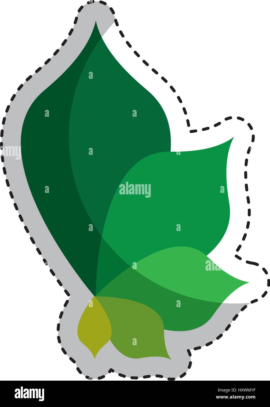 leafs plant isolated icon vector illustration design Stock Vector Image ...