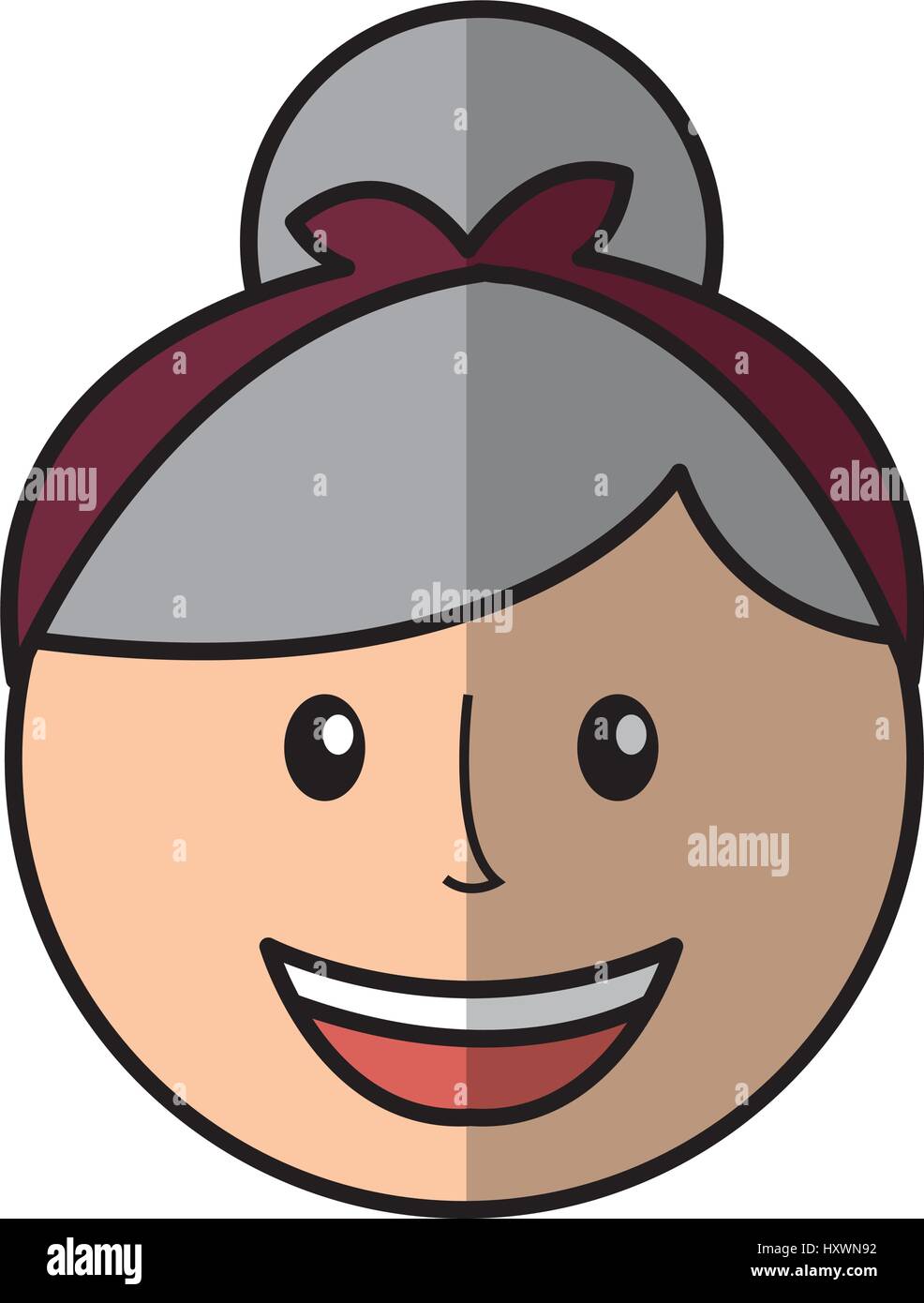 Grandmother avatar character icon hi-res stock photography and images ...