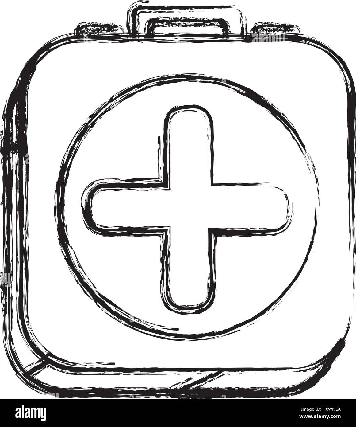 figure square first aid kit medicine Stock Vector Image & Art Alamy