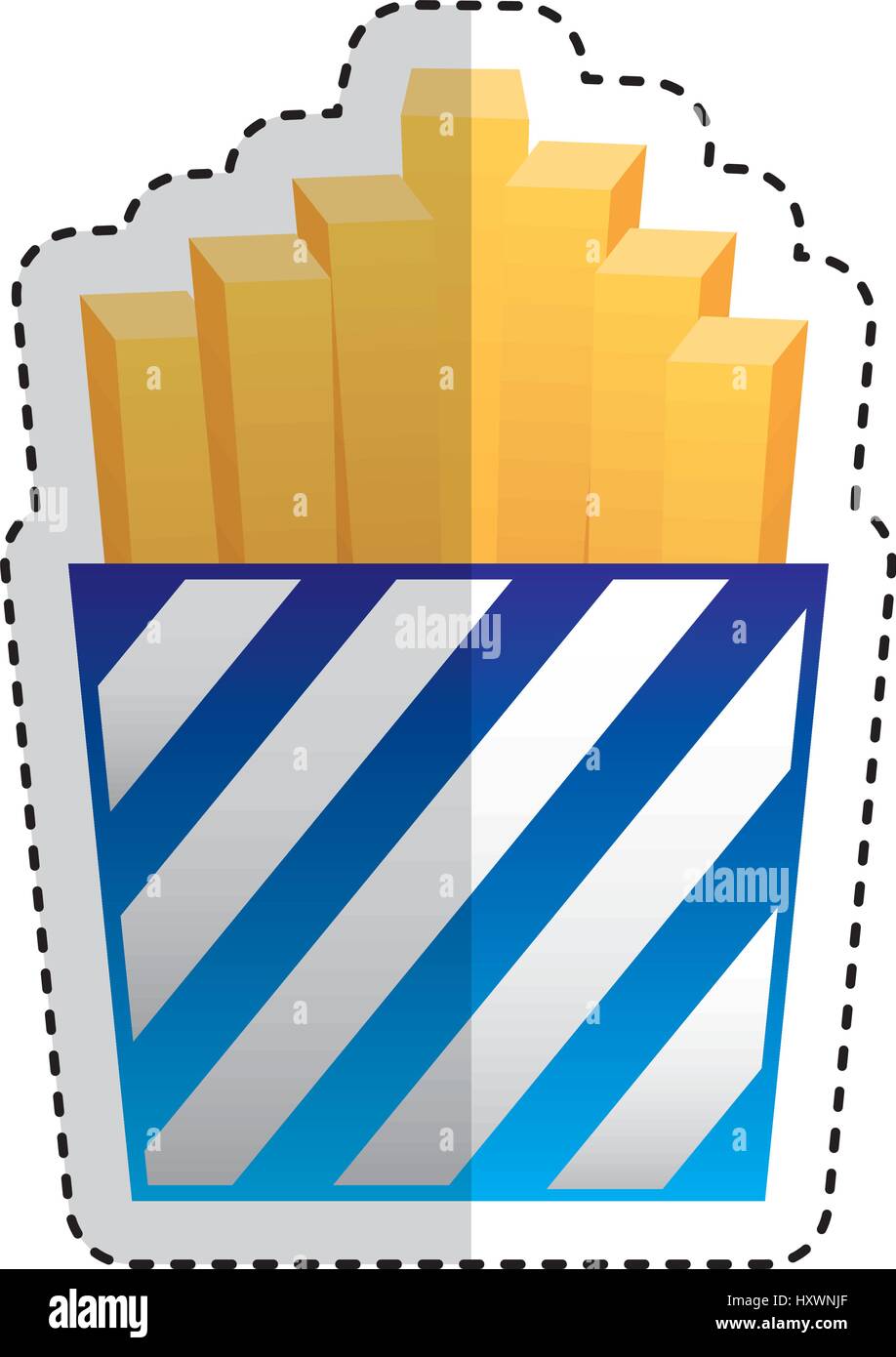 french fries isolated icon Stock Vector Image & Art - Alamy