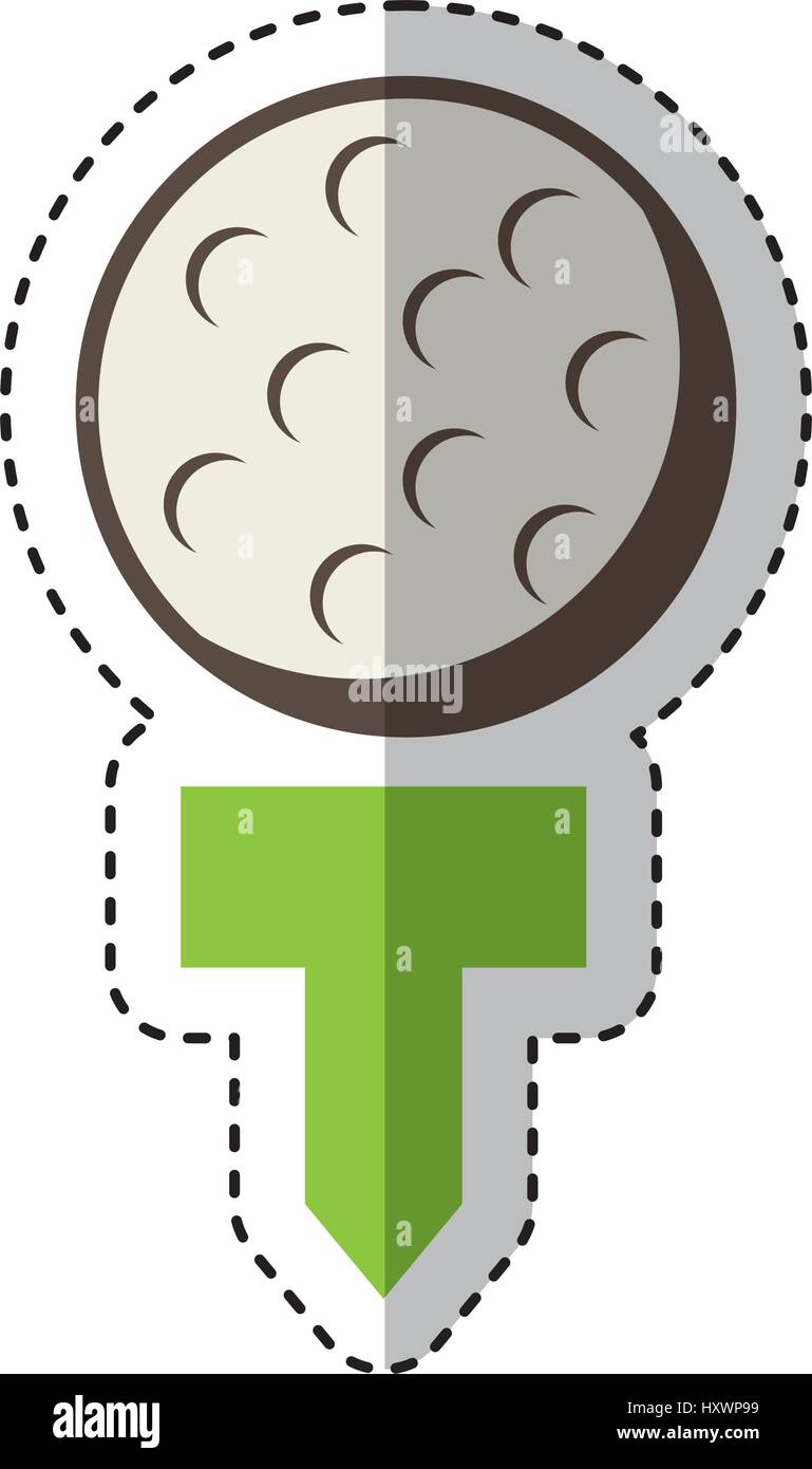 golf ball isolated icon Stock Vector Image & Art - Alamy