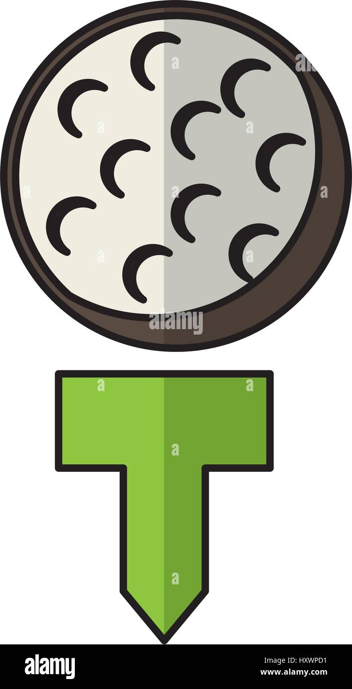 golf ball isolated icon Stock Vector Image & Art - Alamy