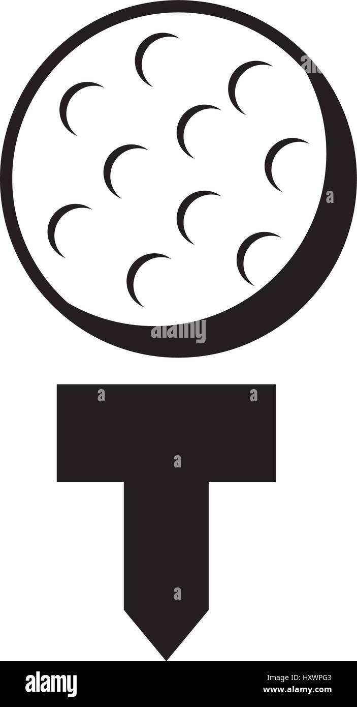 golf ball isolated icon Stock Vector Image & Art - Alamy