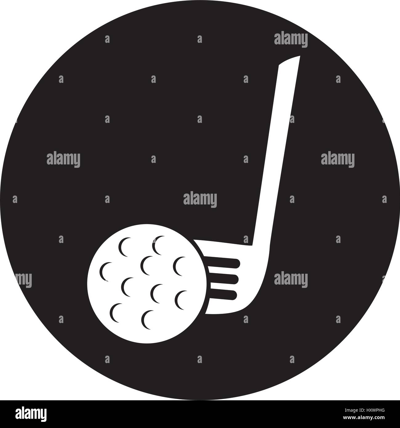 golf ball isolated icon Stock Vector Image & Art - Alamy