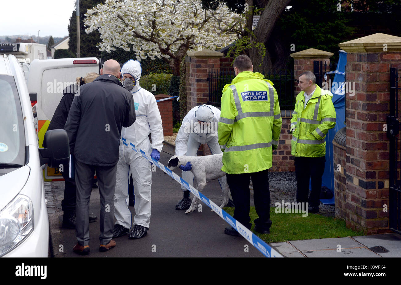 Police activity near the scene where a 13yearold boy and his mother