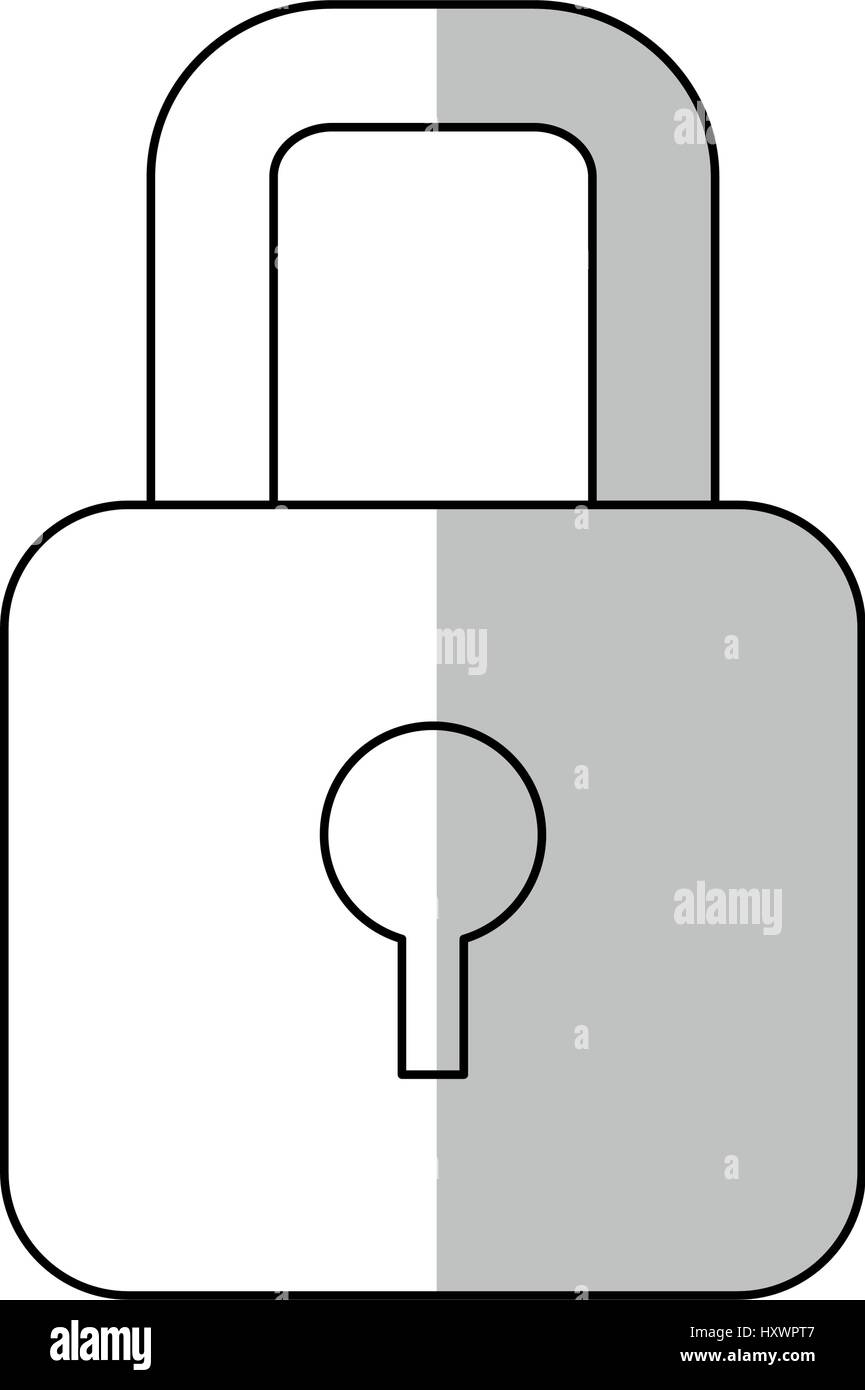 padlock icon over white background. vector illustration Stock Vector ...