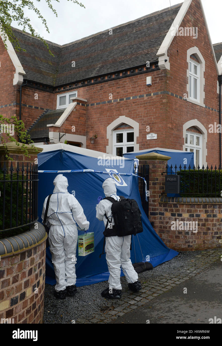 Police activity near the scene where a 13yearold boy and his mother