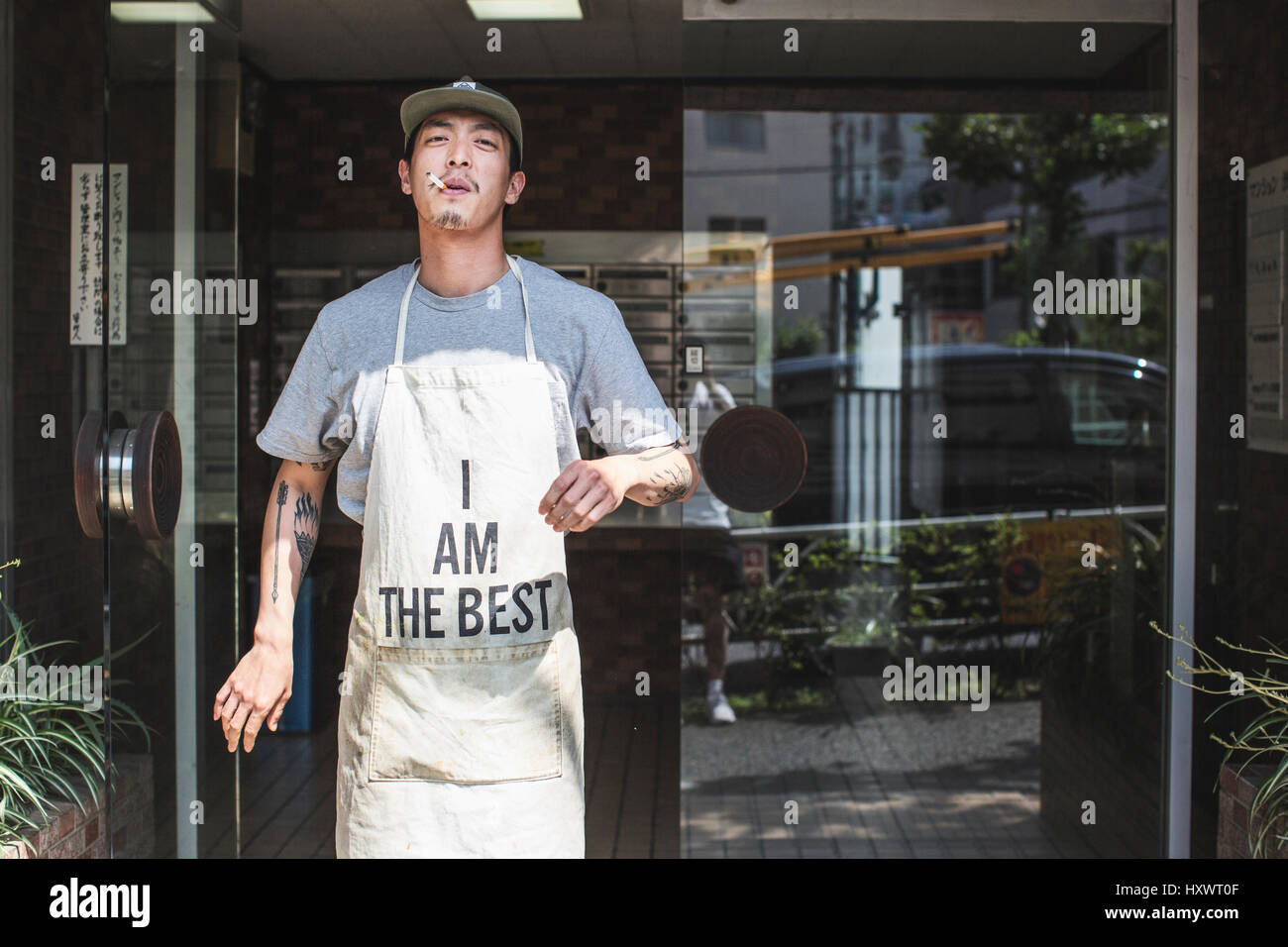 Man walking out door hi-res stock photography and images - Alamy