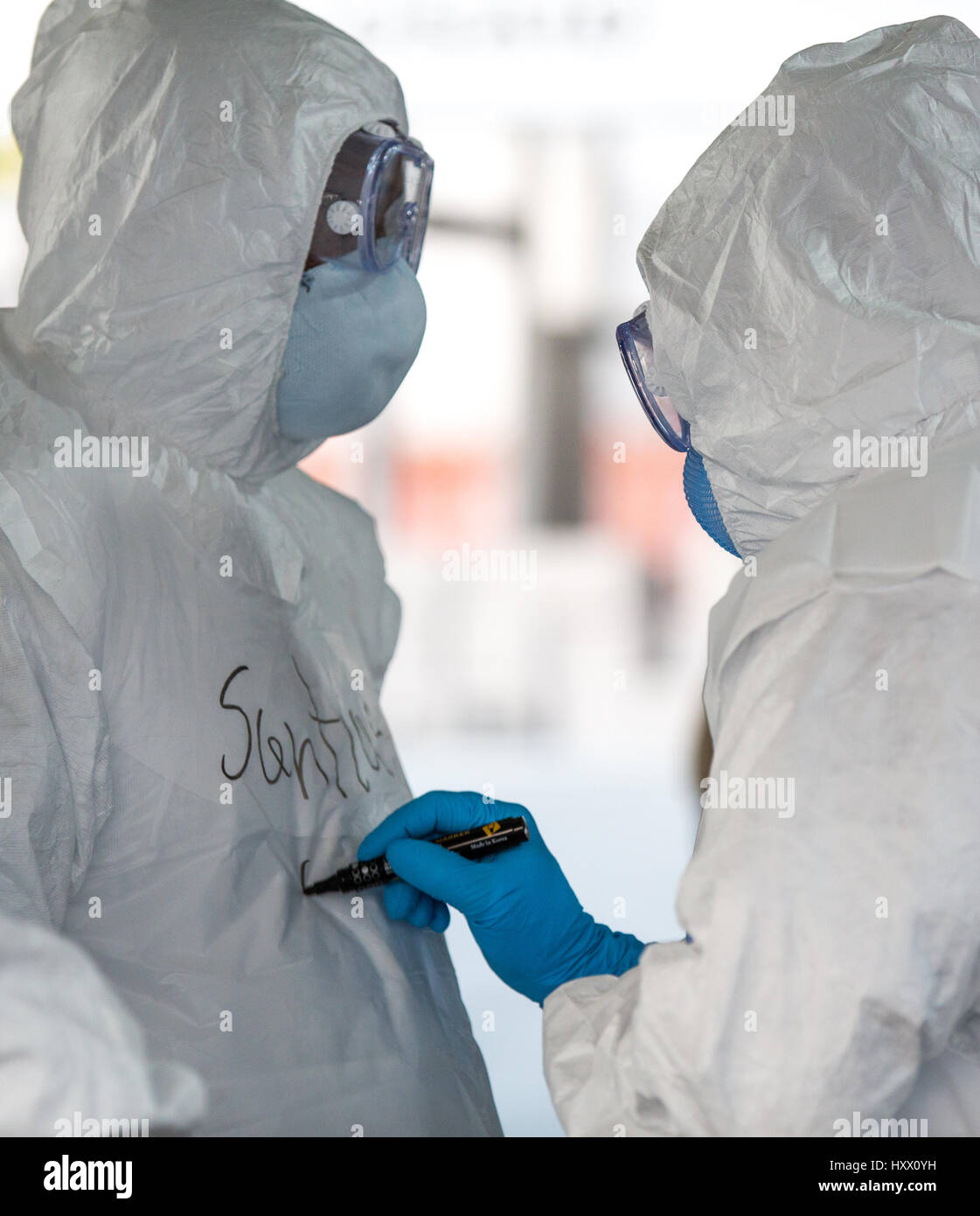 Doctors, Nurses and the Hygienists write their names and job titles on