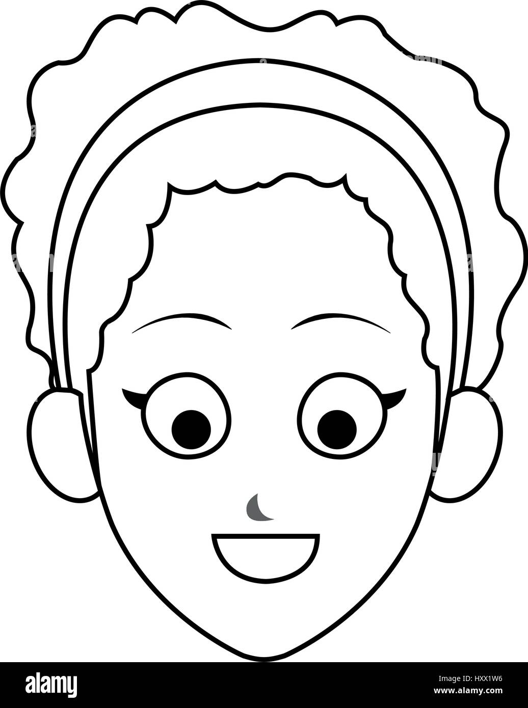happy woman with short hair cartoon icon image vector illustration design  Stock Vector Image & Art - Alamy
