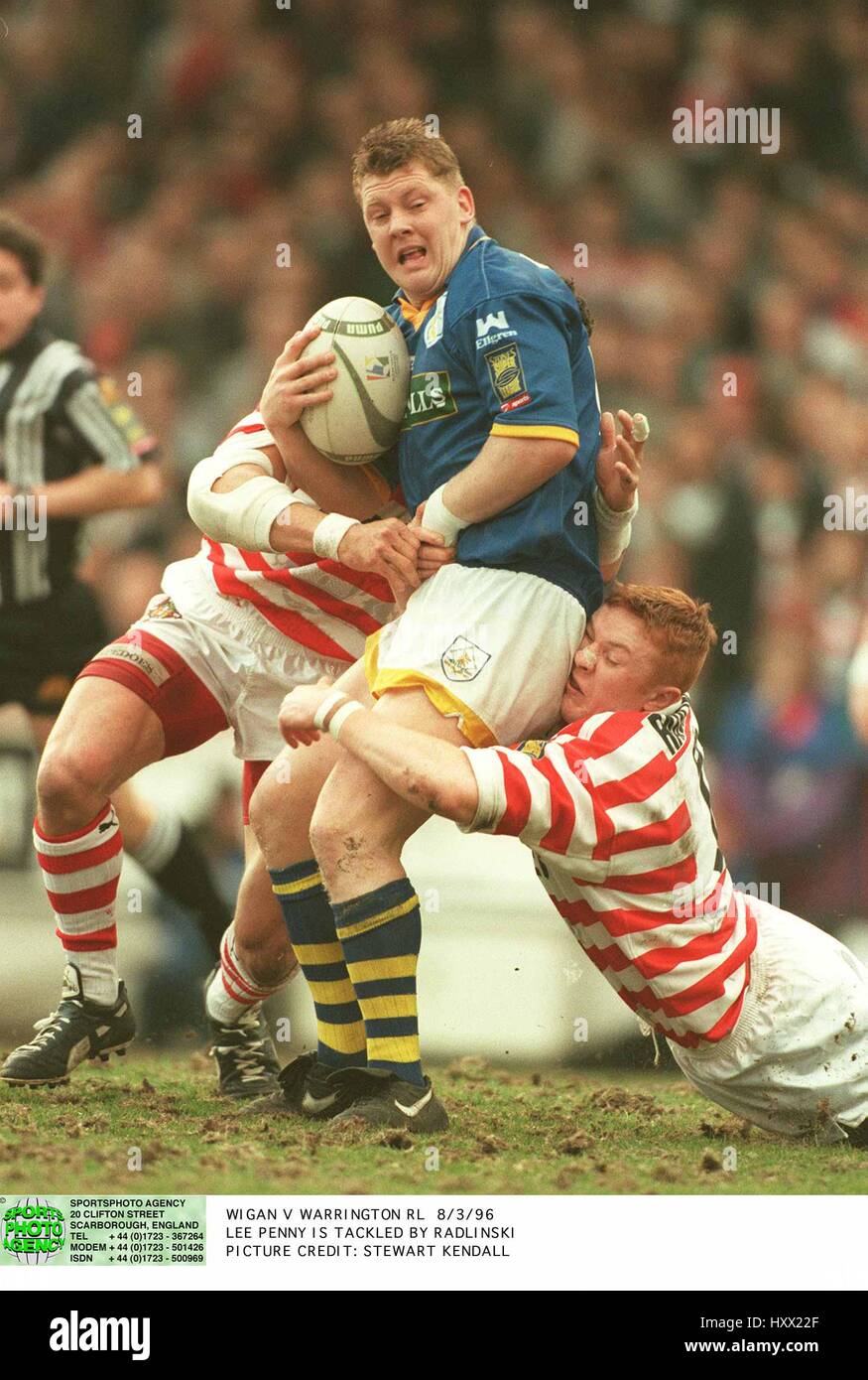LEE PENNY WARRINGTON RLFC 21 April 1996 Stock Photo Alamy