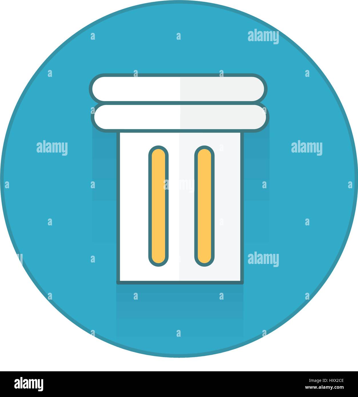 Ancient columns icon button Stock Vector Image & Art - Alamy