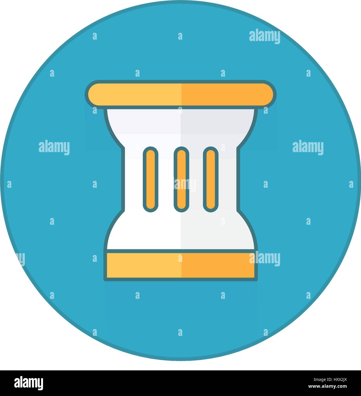 Ancient columns icon button Stock Vector Image & Art - Alamy