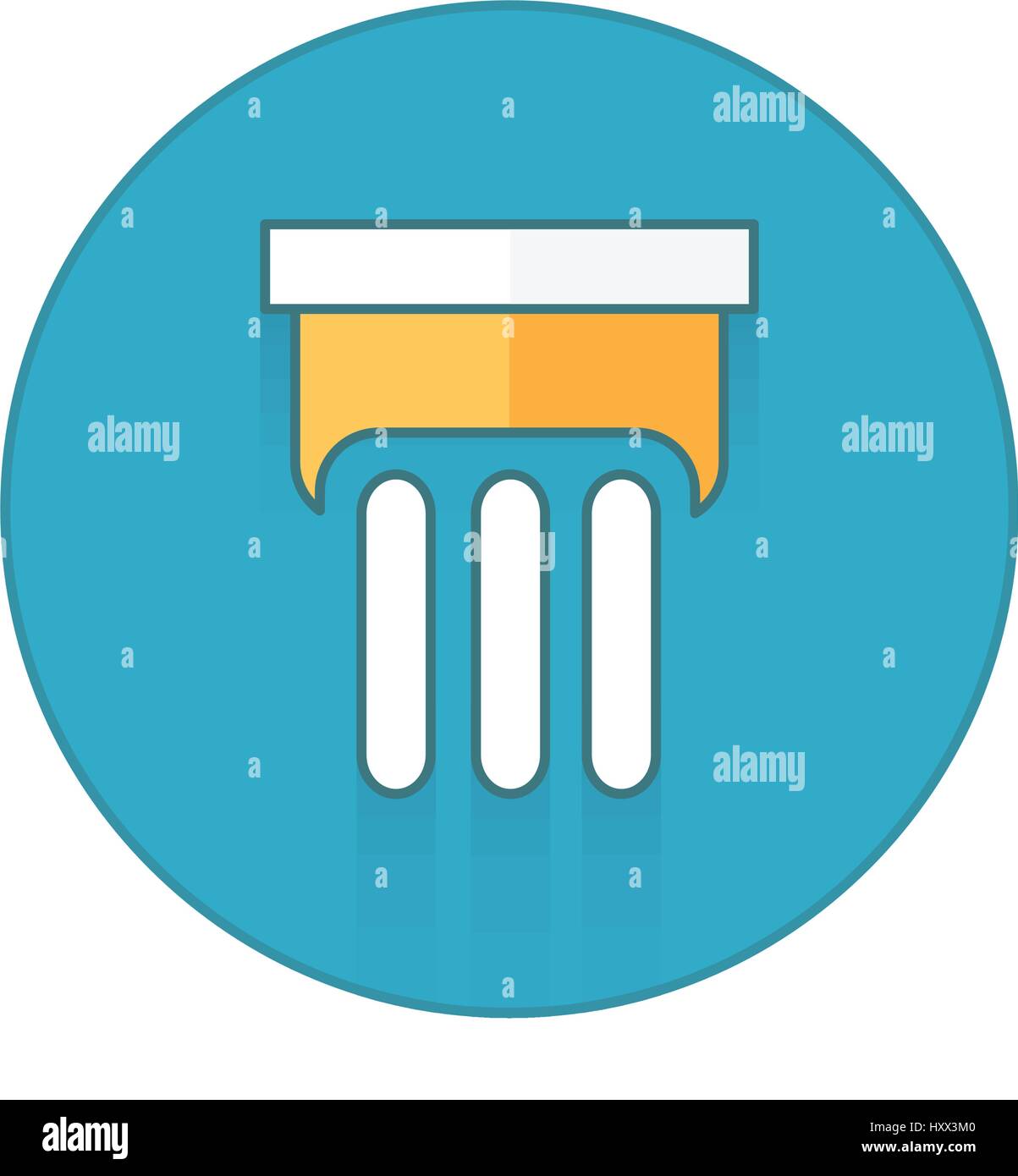 Ancient columns icon button Stock Vector Image & Art - Alamy