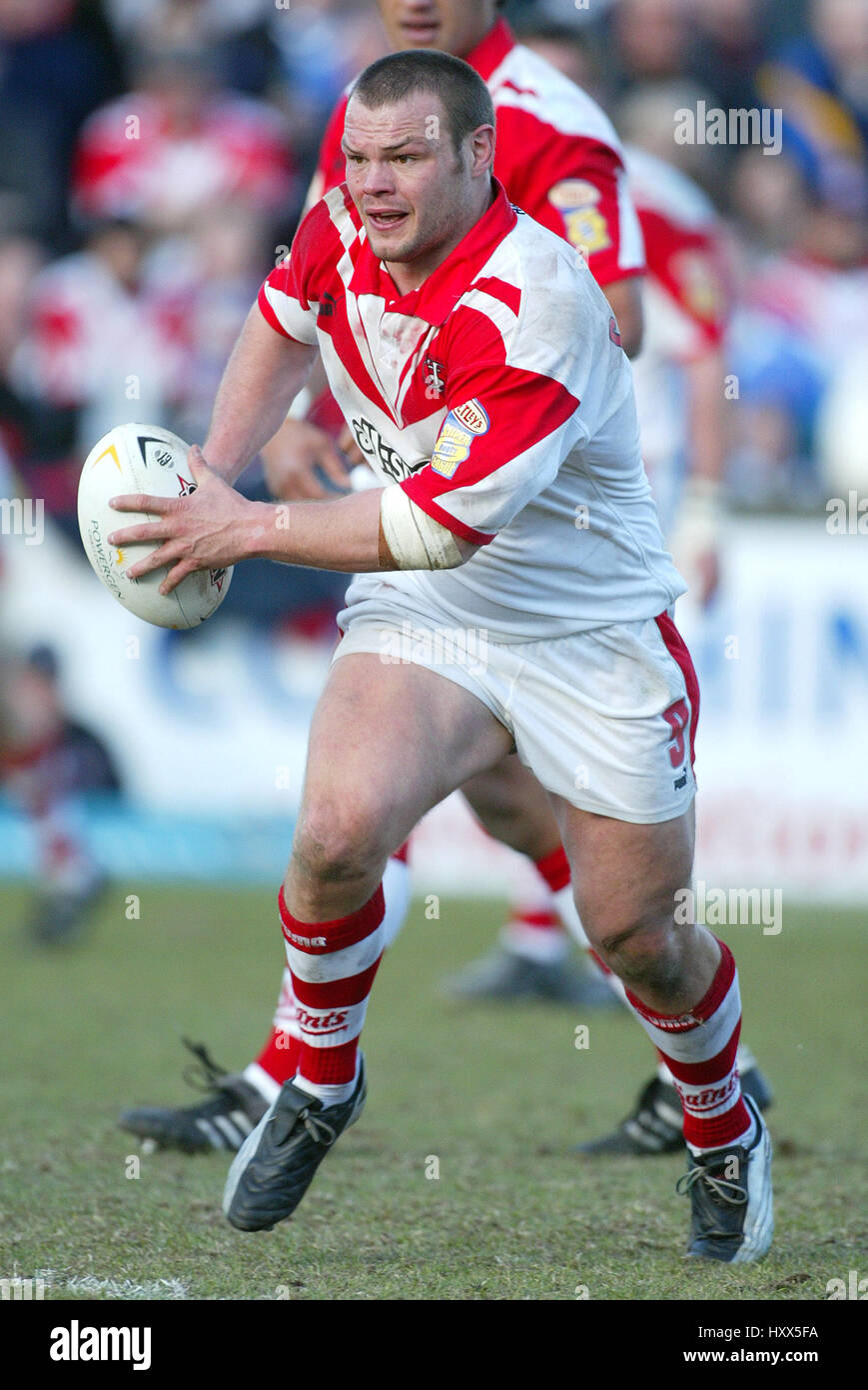KEIRON CUNNINGHAM ST.HELENS RLFC KNOWSLEY ROAD ST.HELENS 13 March 2004 Stock Photo