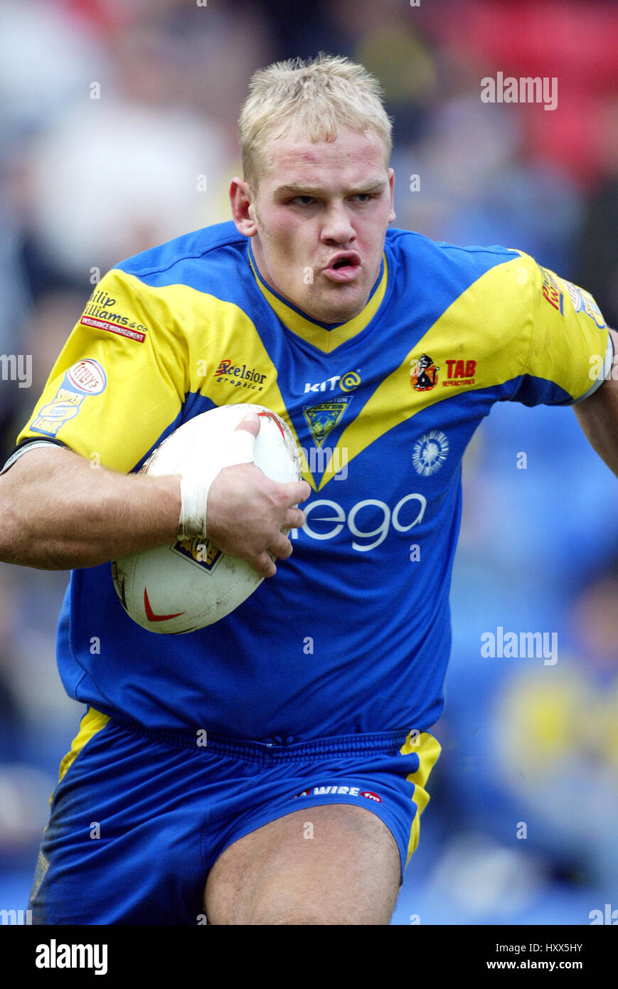 WARREN STEVENS WARRINGTON WOLVES RLFC JJB STADIUM WIGAN ENGLAND 12 ...