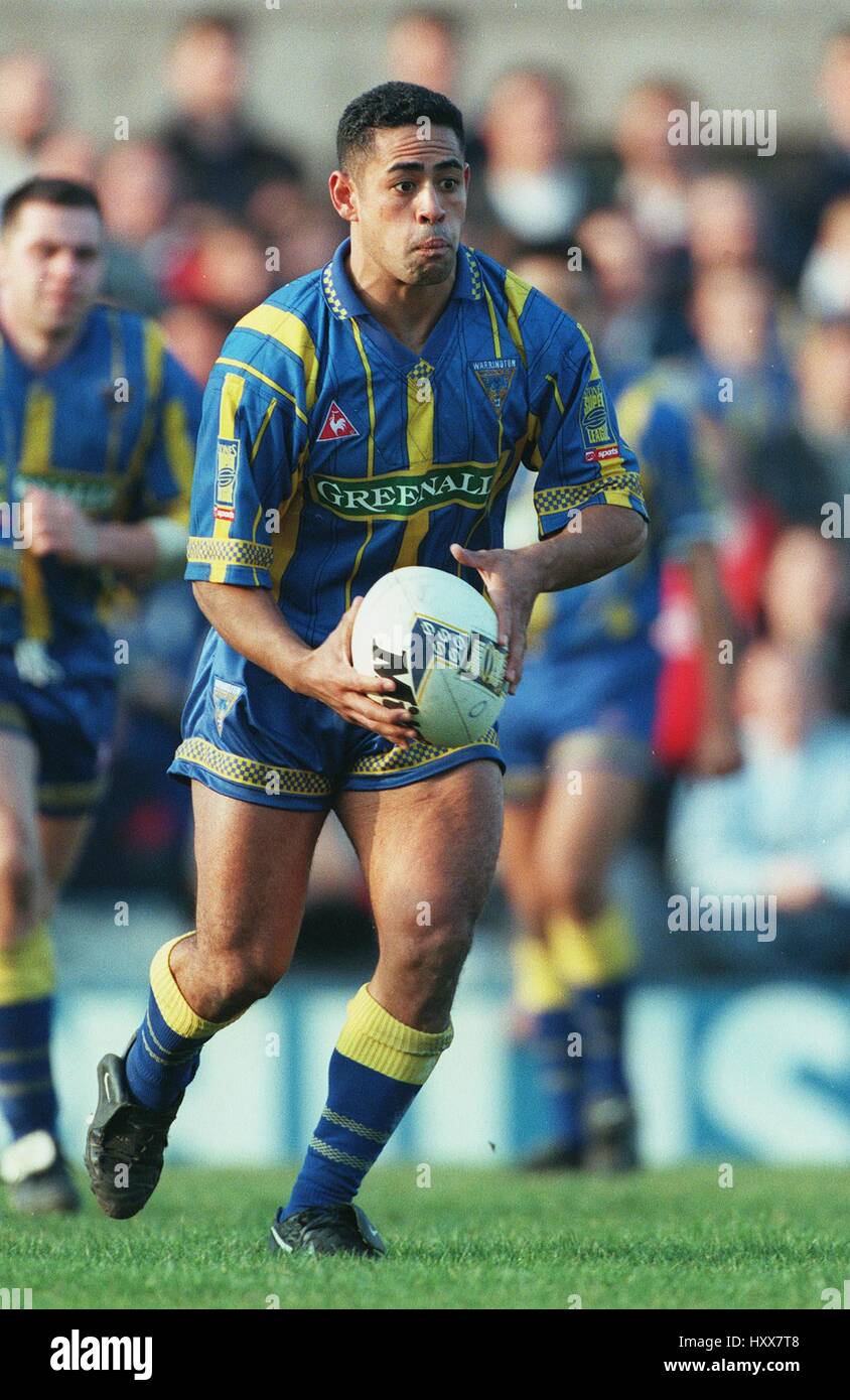 WILLIE SWANN WARRINGTON WOLVES RLFC 12 March 1997 Stock Photo - Alamy