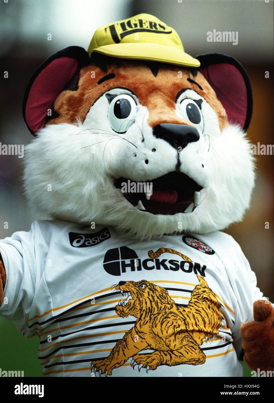 CASTLEFORD TIGERS MASCOT CASTLEFORD TIGERS RLFC 16 June 1997 Stock ...