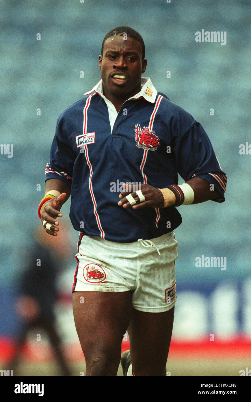 MARTIN OFFIAH SALFORD REDS RLFC 05 March 2000 Stock Photo