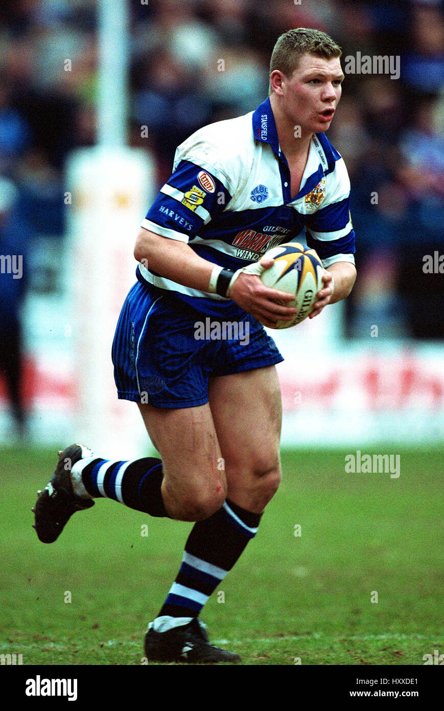 DANNY TICKLE HALIFAX BLUE SOX RLFC THE SHAY HALIFAX 24 March 2002 Stock Photo