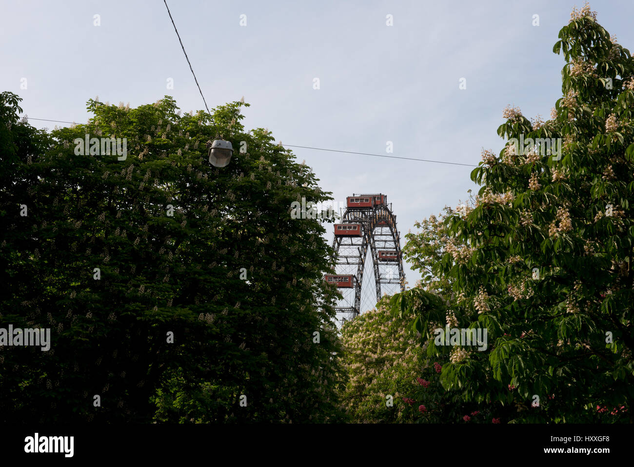 Riesenrad im Wiener Prater, Wurstelprater, Wien, Österreich Stock Photo