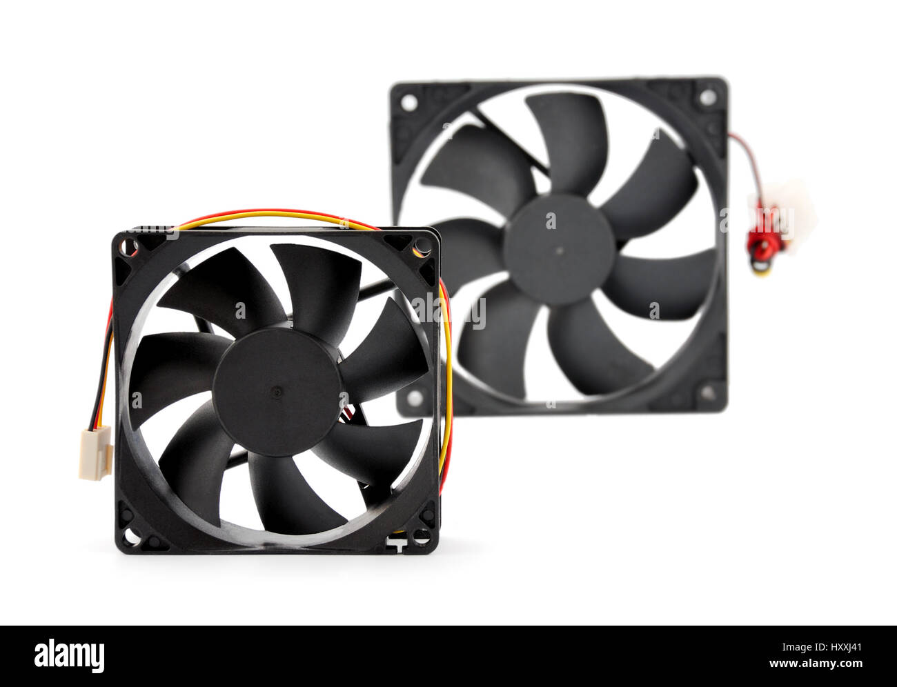 The computer fan isolated on white background Stock Photo Alamy