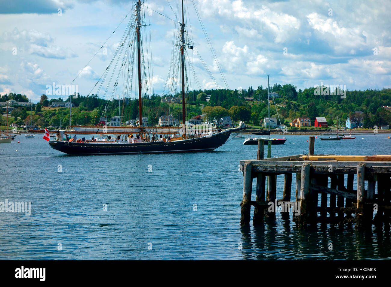 Bluenose II at Lunenburg, Nova Scotia, Canada Stock Photo