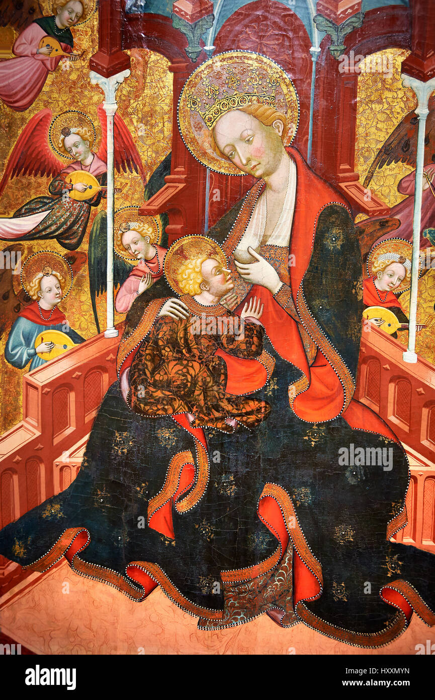 Gothic Altarpiece of the Madonna Nursing or Madonna Lactans, by Ramon