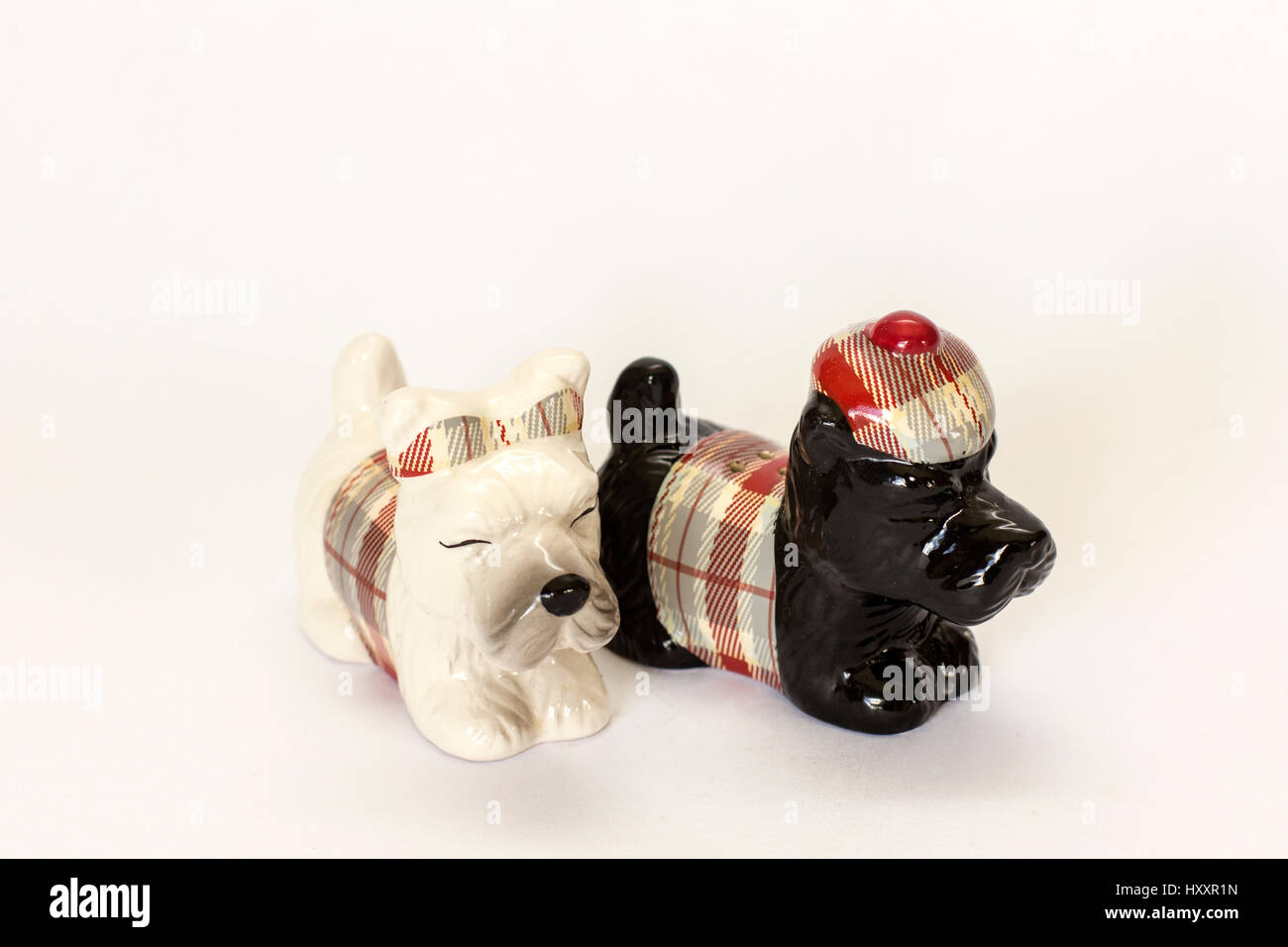 Scottish terrier ornaments Stock Photo