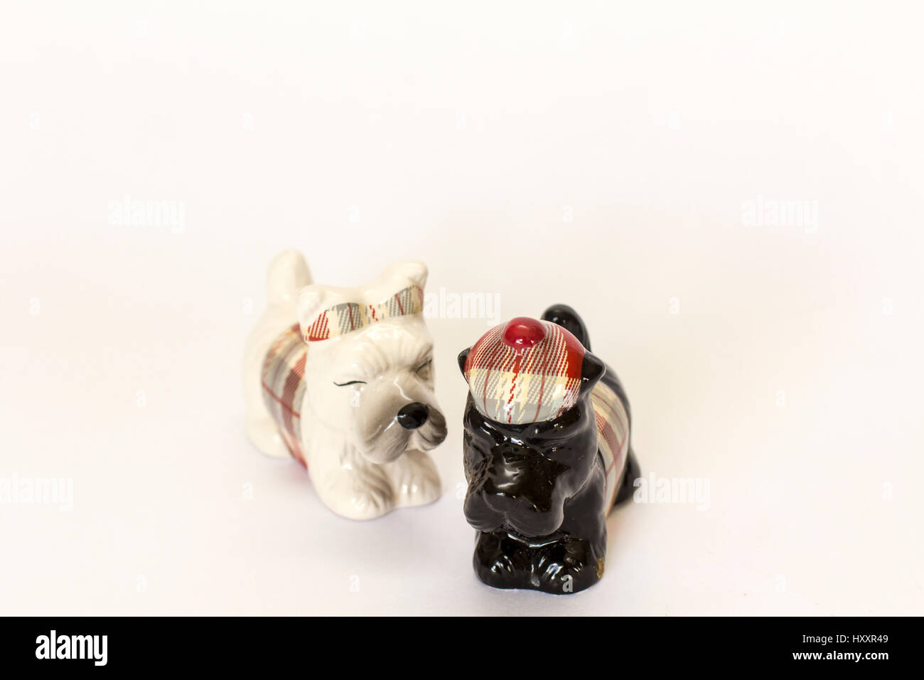 Scottish terrier ornaments Stock Photo