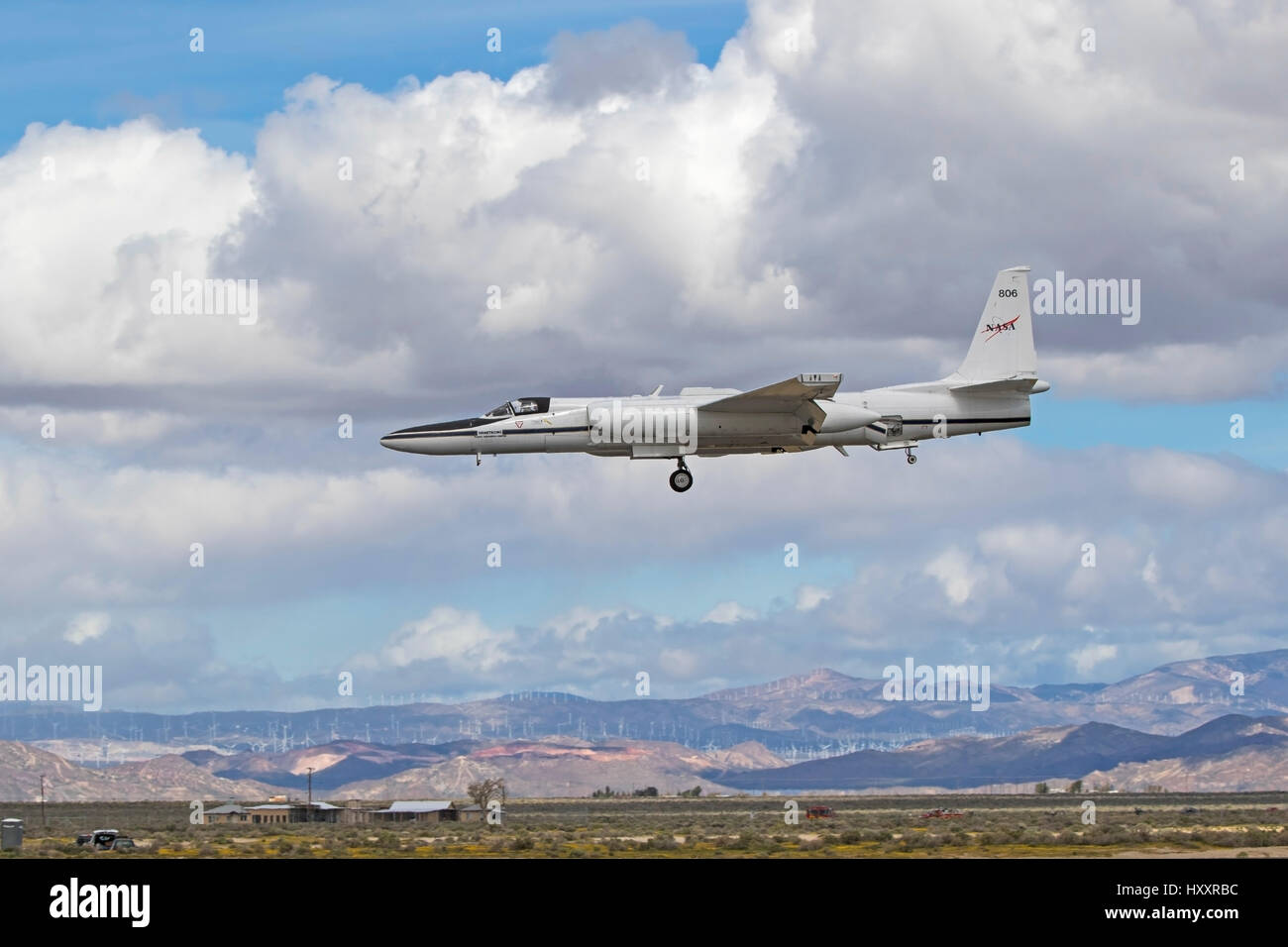 Airplane NASA research aircraft at Los Angeles Air Show Stock Photo Alamy
