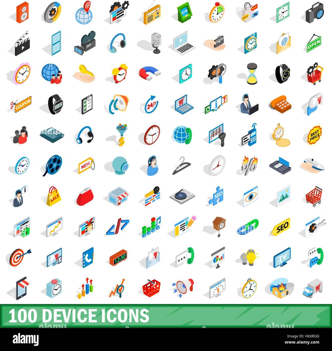 100 electronic device icons hi-res stock photography and images - Alamy