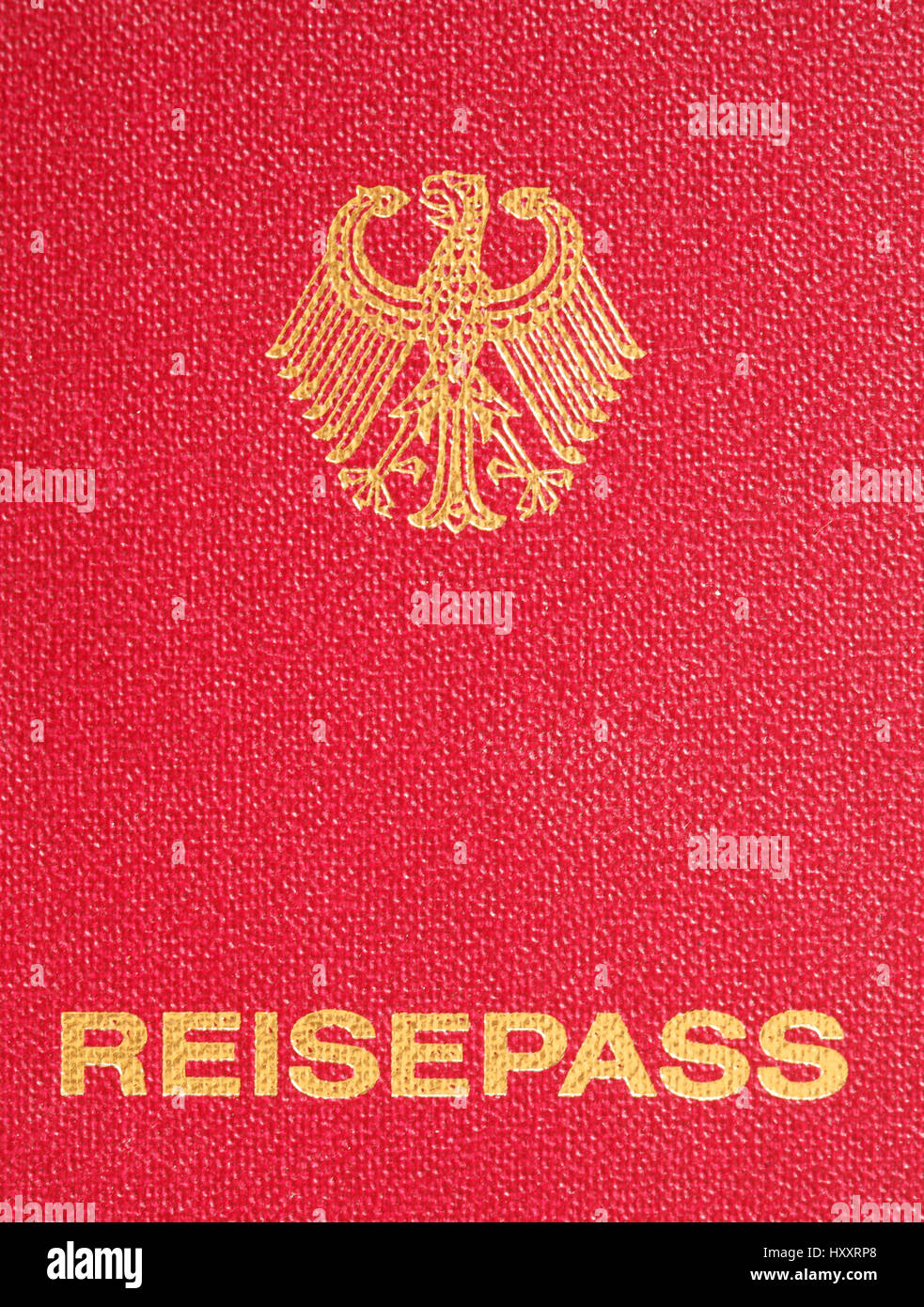 German Travel Passport Stock Photo